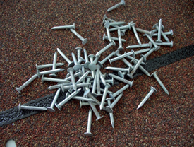 Гвозд оцинкований для бітумної черепиці 25 мм.