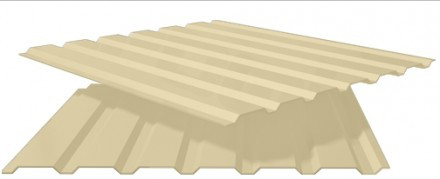 Профнактил Тектум-С, стіновий ПС-20 0,45 мм RAL 1015 — бежевий глянець метал Китай