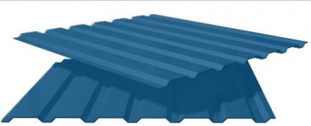 Профнактил T 20 0,45 мм Ral 5005 Синій глянець (5485)
