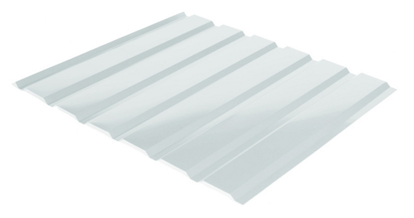 Профнастил С-18 RAL 9003 (білий) PE 0.45 фасад