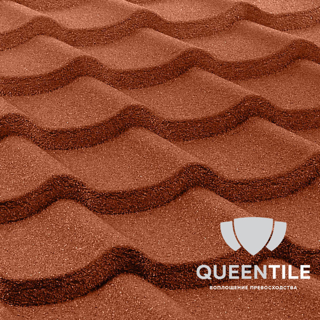 Профіль QueenTile Standard Terra-Cotta 3-тайловий лист черепиці