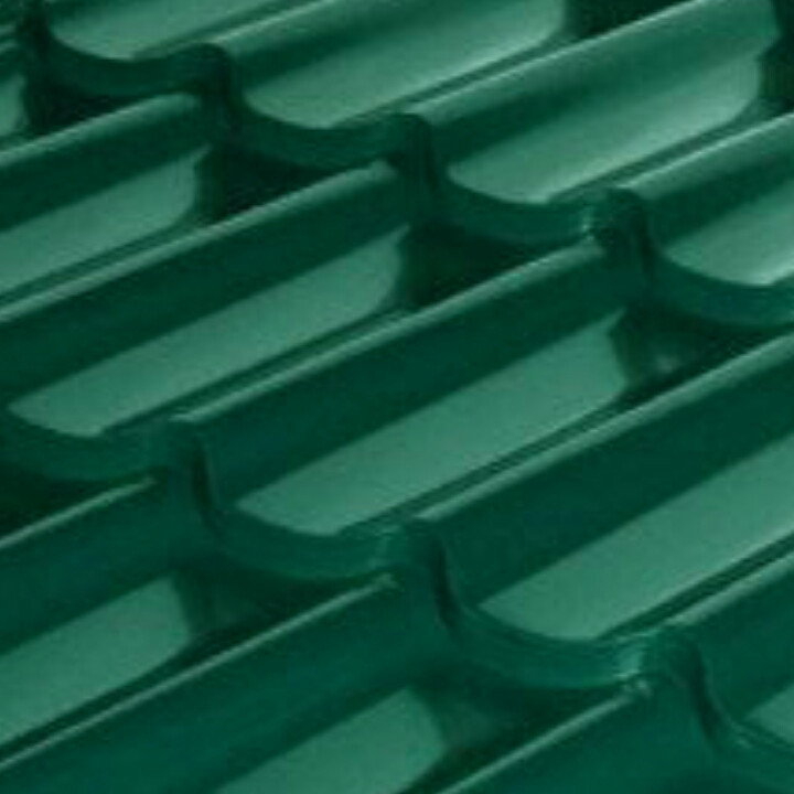 Металочерепиця Антиб 0,5 мм мат RAL 6020 Італія (Arvedi)