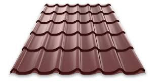 Металочерепиця Монтеррей • МАТ • RAL 8017 • Корея • 0,45 мм