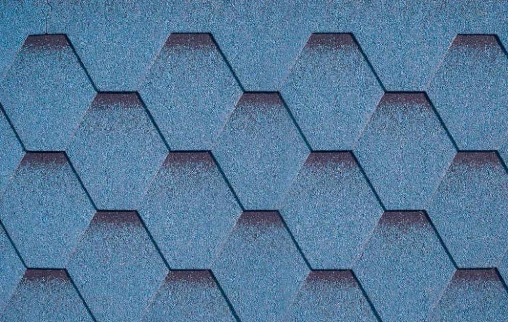 Бітумова гнучка черепиця "KATEPAL Katrilli" Синій із тінню