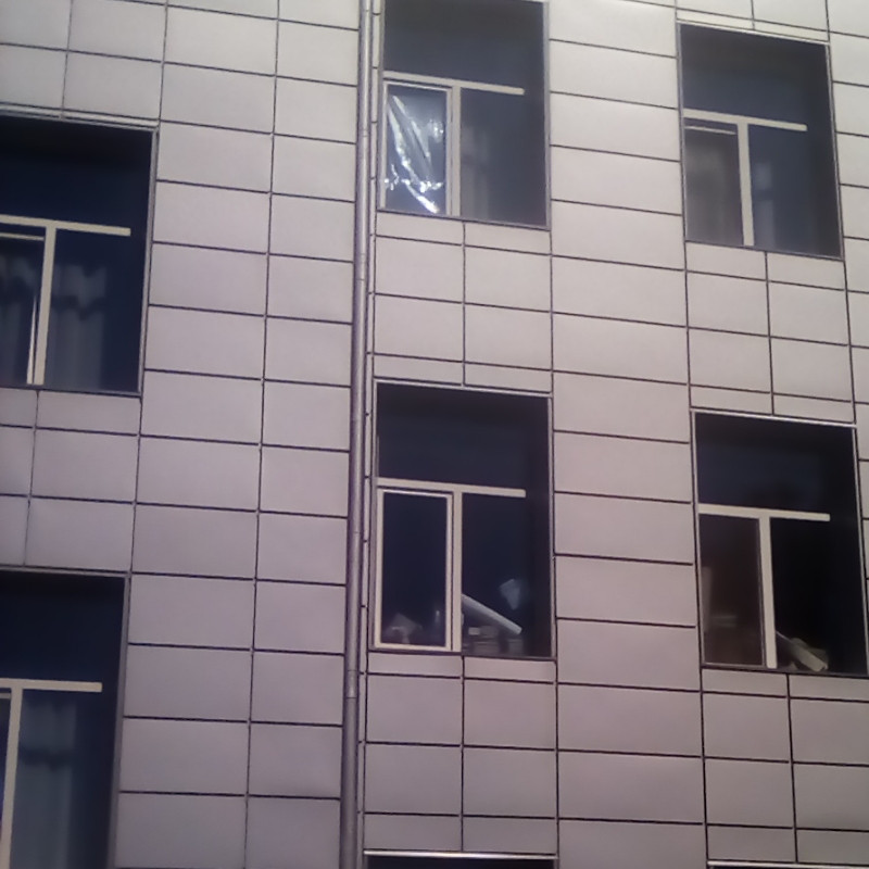 Касети фасадні прихованого монтажу (454 x 454 х 0.7) мм RAL 9005 глянсове покриття