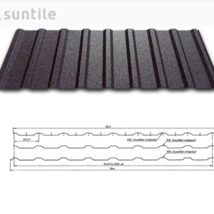 Профнактил Кровільний PP-20 0,45 мм PE RAL 8017 SUNTILE