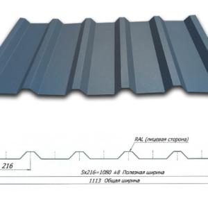 Профнастил Кровільний НС-35 0,45 мм PE RAL 8017 SUNTILE