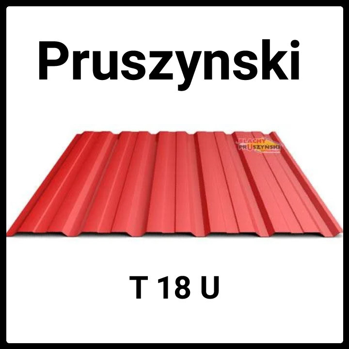 Профнактил для покрівлі Т-18 Blachy Pruszynski  ⁇  0,45 мм  ⁇  RAL 7024 PEMA  ⁇  Marcegaglia.