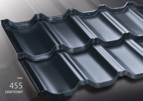 Черепиця модульна BUDMAT  ⁇  Venecja  ⁇  Х-matt  ⁇  графіт