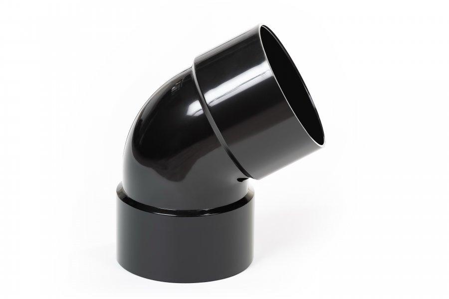 Коліно труби дворозтрубне Profil 100 мм