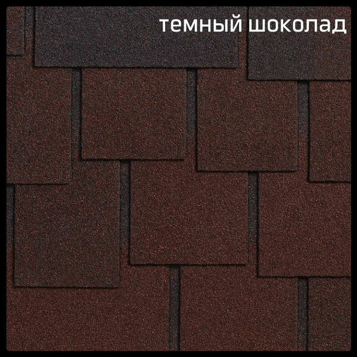 Бітумова черепиця ⁇ RUFLEX DRANKA ⁇ Темний шоколад ⁇