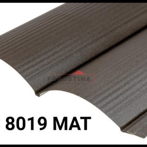 Металосайдинг 0,5 • блок-хаус • "Форостина" RAL 8019 Мат