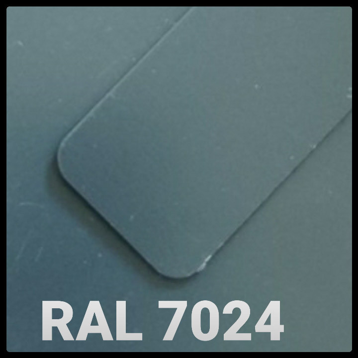 Гладкий лист RAL 7024 PE - 0,7 мм - Зображення 3