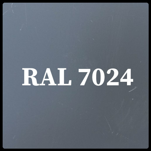 Гладкий лист Polyester RAL 7024 / 0,47 мм "Arvedi"