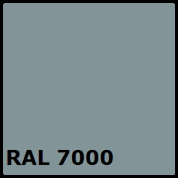 Глянсовий гладкий лист Ral 7000 / 0,7 мм / Arcelor Mittal /