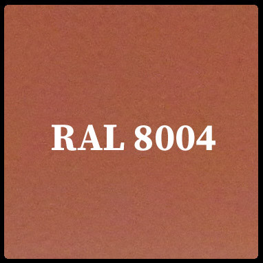 Гладкий лист 0,5 мм Глянець RAL 8004 "Модуль Україна"