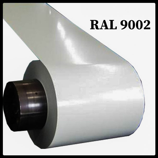Гладкий лист RAL 9002 Сіро-білий — 0,45 мм / 1250 мм / PE / POLYSTEEL - Зображення 3