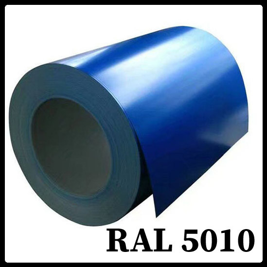 Гладкий лист Polyester RAL 5010 / 0,5 мм / Arvedi