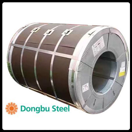 Рулонна сталь "Dongbu Steel" ( Корея) 0,45 мм — гладкий лист із полімерним покриттям RAL 8019