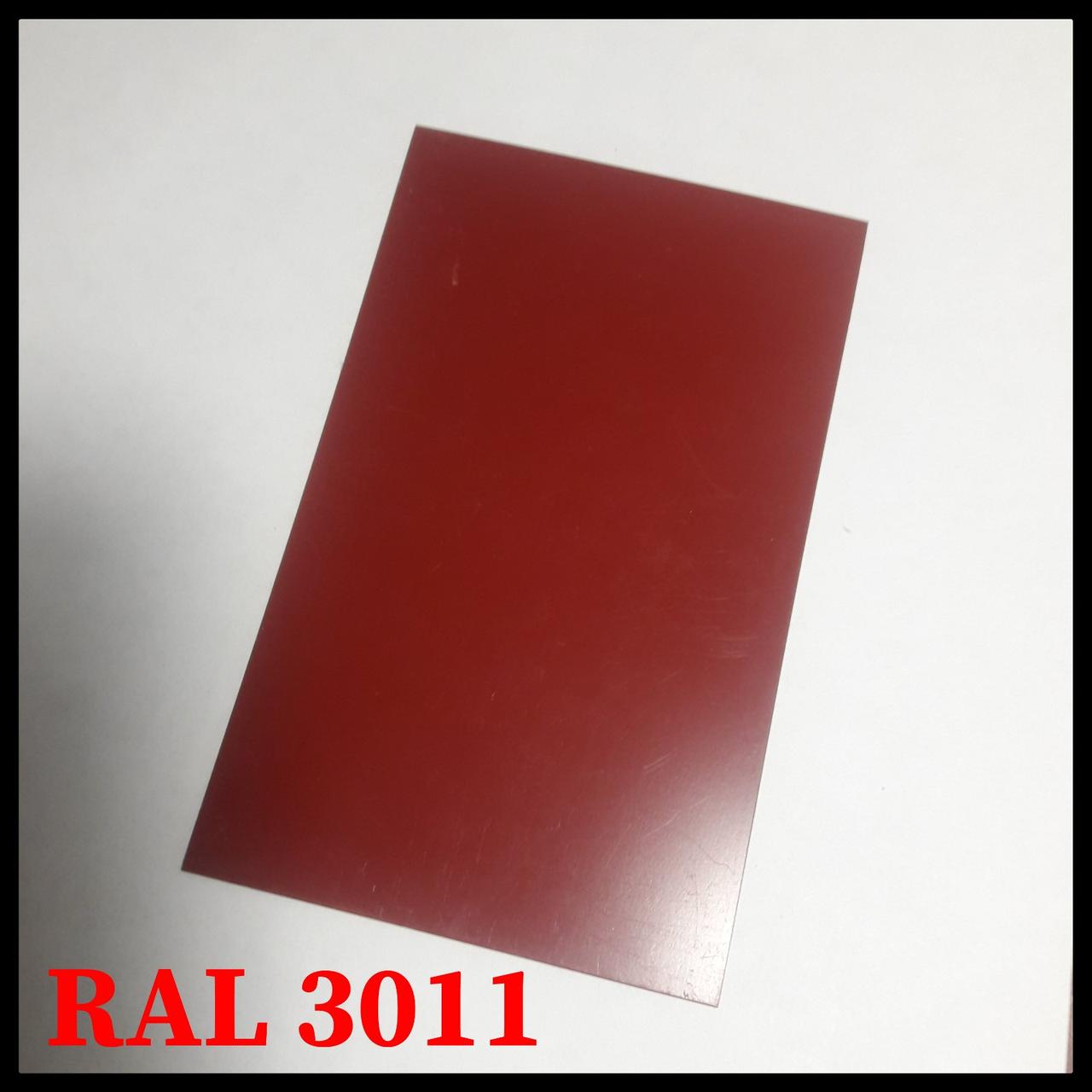 Гладкий листок 0,5 мм RAL 3011 PE (Глянець) USS Словак - Зображення 3
